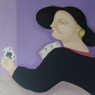 Poker    olio su tela 70x50 1993