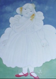 La sposa lunare olio su tela 50x70 - 2006